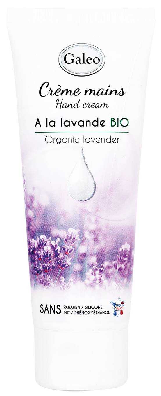 Galeo - Crème pour les mains à la lavande biologique 75 ml