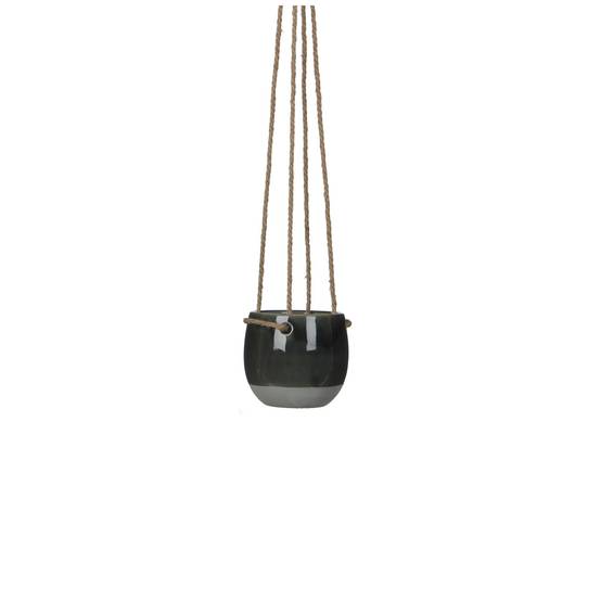 Mica Decorations - Pot a suspendre Resa gris ø10 x H8,5 cm
