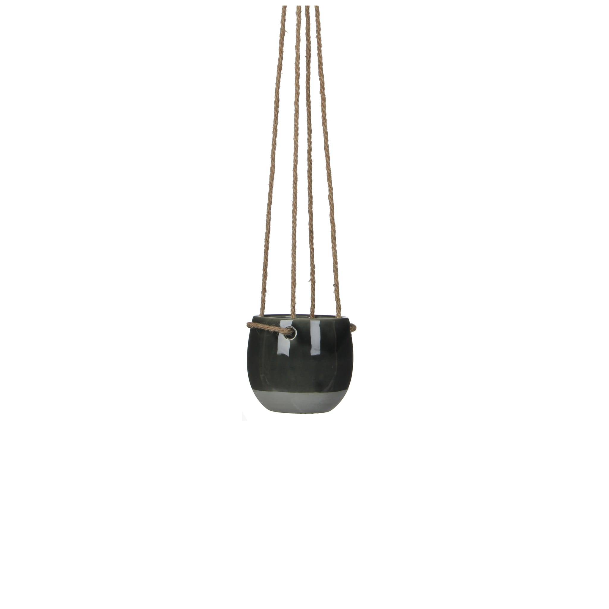 Mica Decorations - Pot a suspendre Resa gris ø10 x H8,5 cm