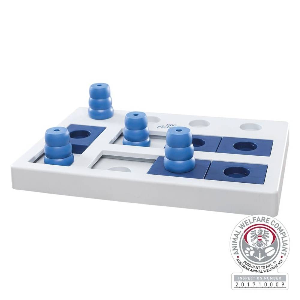 Jeu de stratégie échecs pour chiens plastique bleu et blanc 40 x 27 cm - TRIXIE - Imagen 1