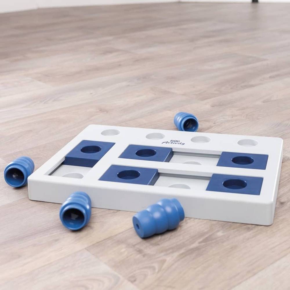Jeu de stratégie échecs pour chiens plastique bleu et blanc 40 x 27 cm - TRIXIE - Imagen 3