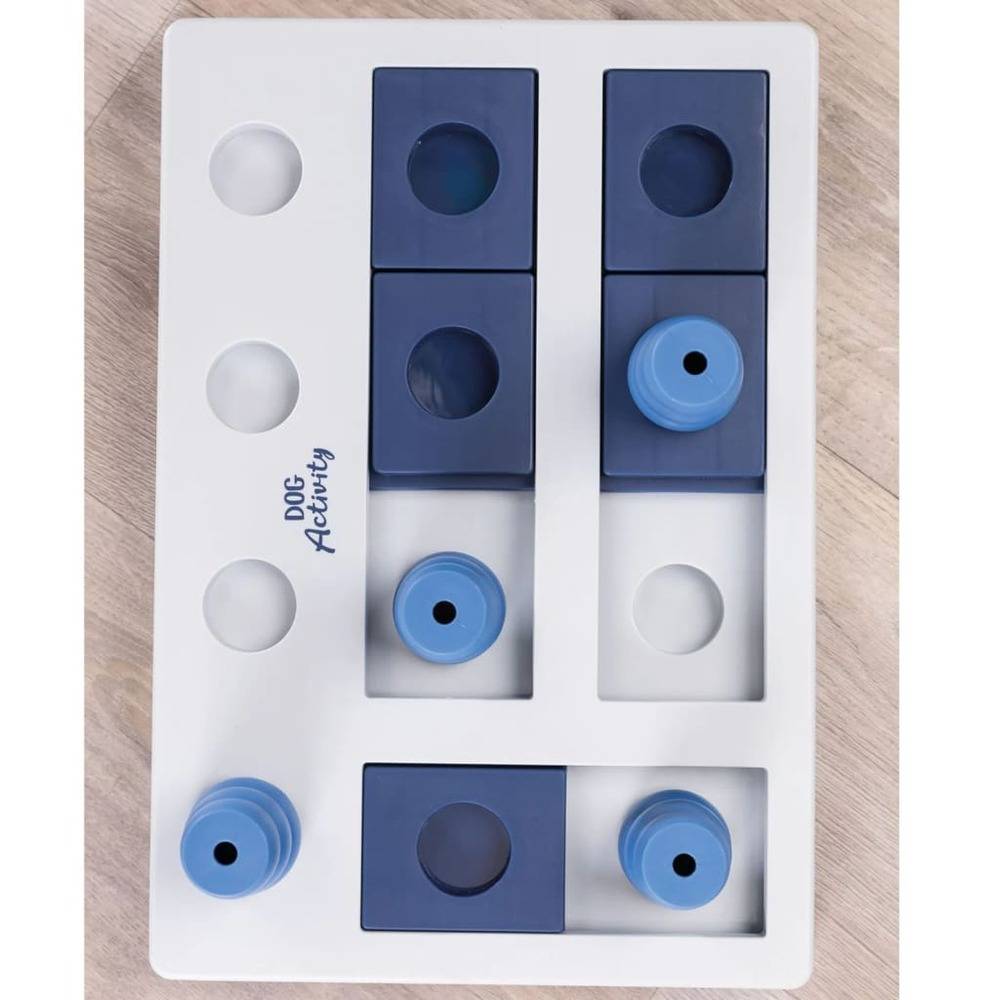 Jeu de stratégie échecs pour chiens plastique bleu et blanc 40 x 27 cm - TRIXIE - Imagen 2