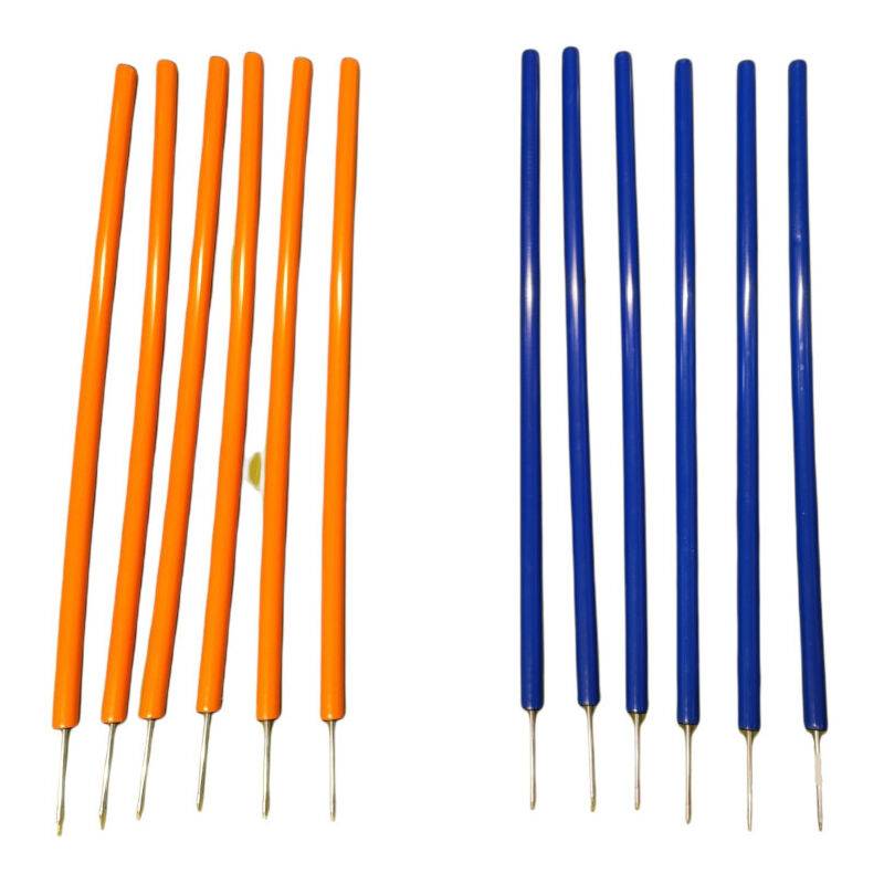 Ensemble de piquets de slalom Plastique Bleu et Orange H 115 cm Ø 3 cm – Aucune - Imagen 5