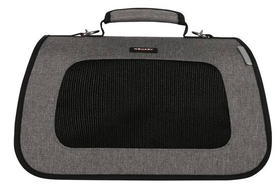 Wouapy - Wouapy - Sac de transport pliable Gris pour chien Taille MM - Image 1