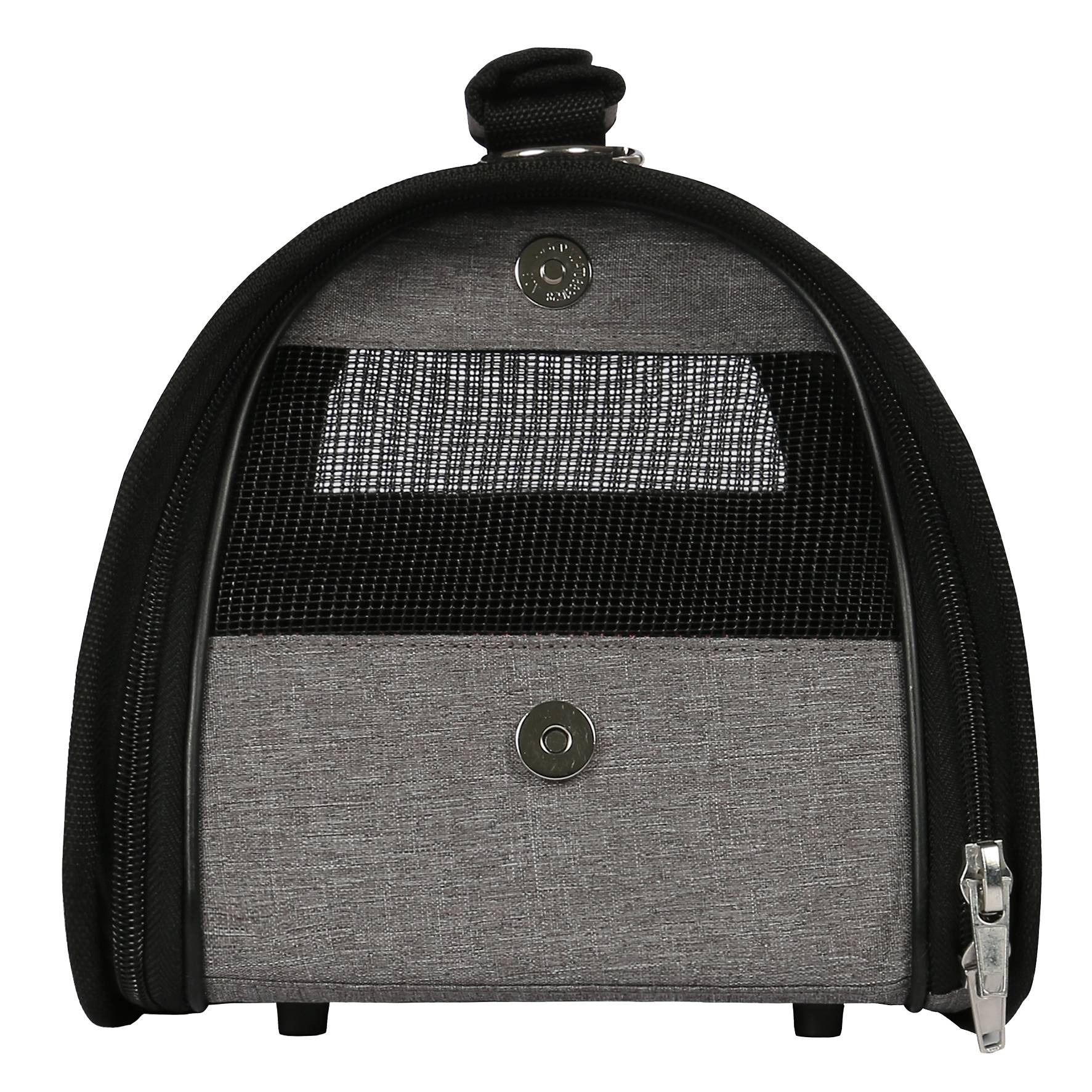 Wouapy - Wouapy - Sac de transport pliable Gris pour chien Taille MM - Imagen 2