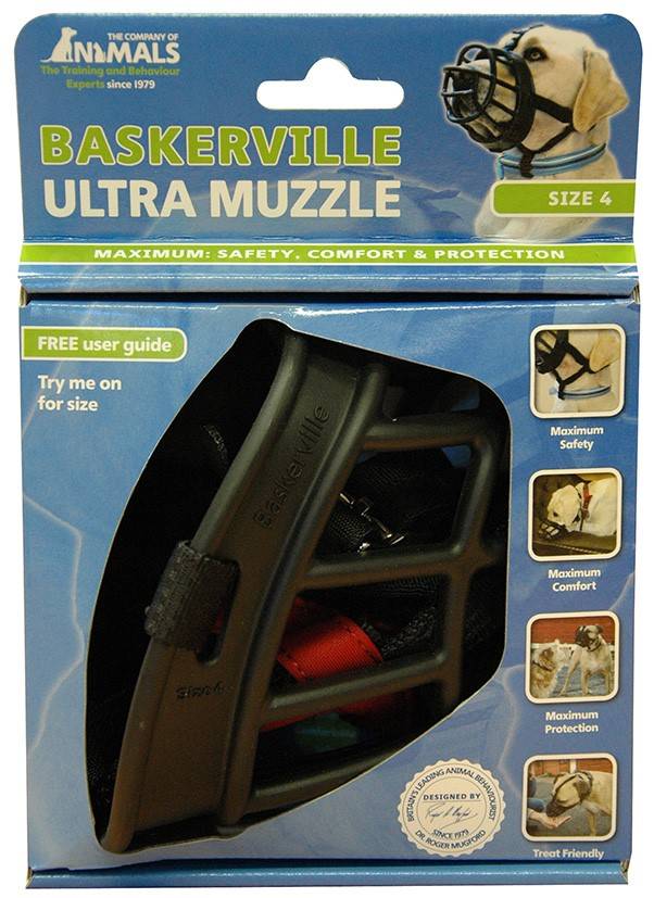 Wouapy - Muselière Baskerville Ultra noir taille 4
