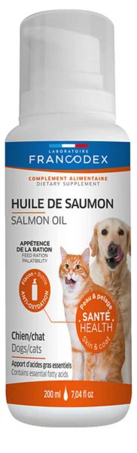 Francodex - Huile de saumon chien chat - FRANCODEX - Imagen 4