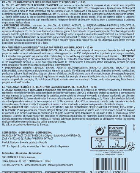 Francodex - Collier anti-stress et répulsif pour chaton et chat - Imagen 2