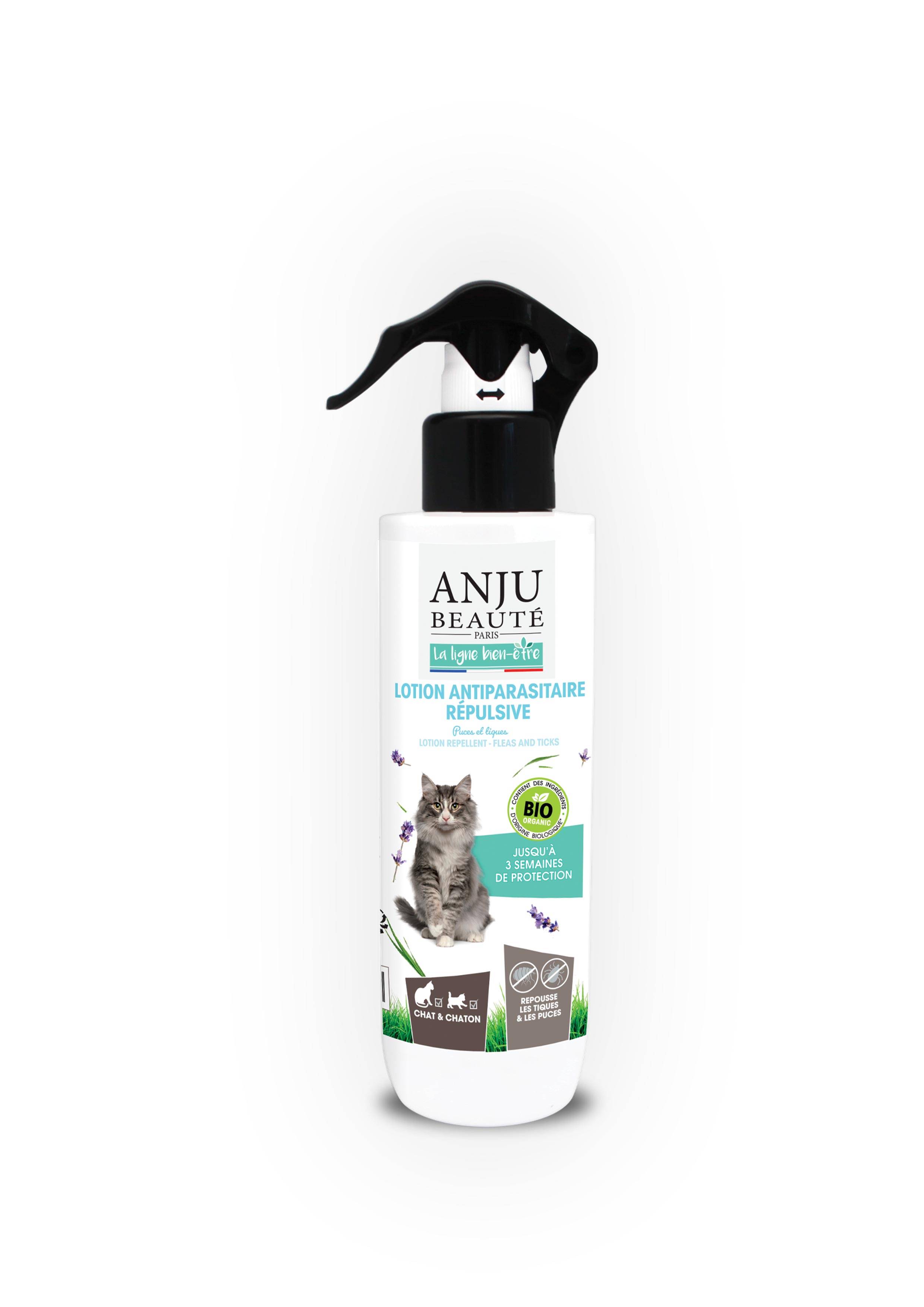 Anju Beaute - Anju - Lotion antiparasitaire répulsive pour chat 250 ml - Imagen 1