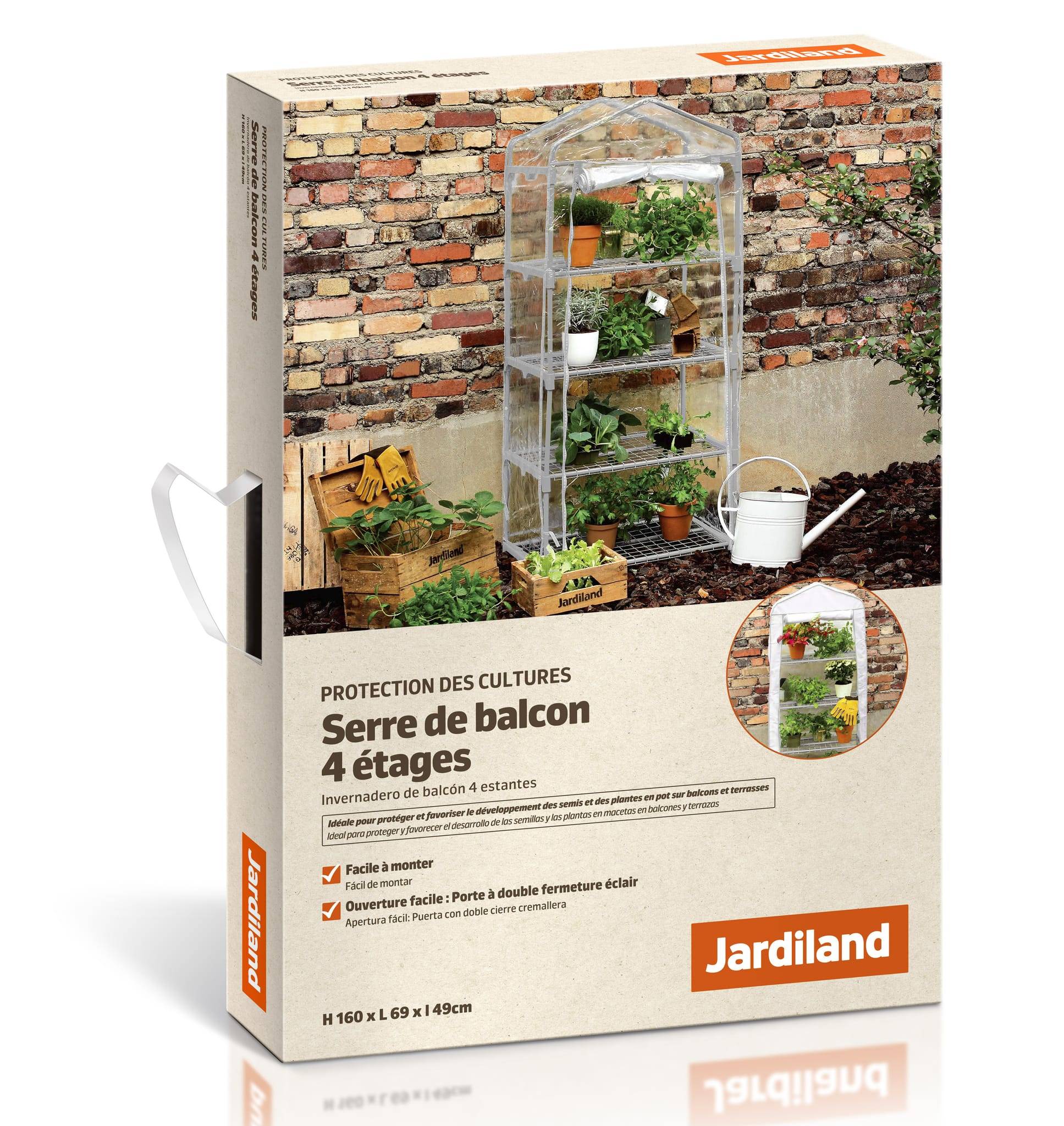 Jardiland - Serre de balcon 4 étages - Jardiland