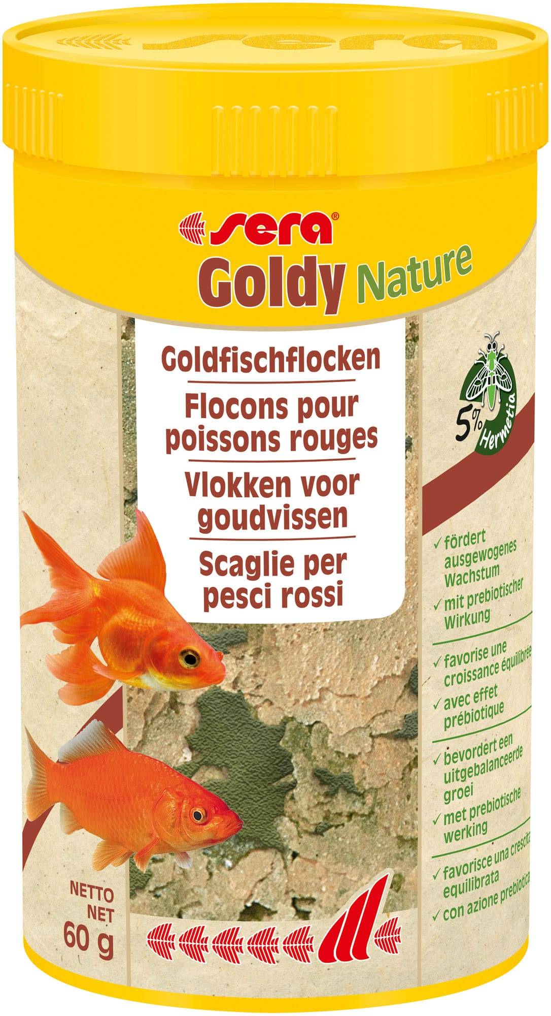 Sera - Sera - Flocon pour poissons rouges Goldy Nature 250 ml