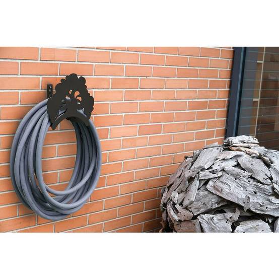Mermier Jardin - Porte-tuyau mural acier marron L 28,50 cm H 25 cm - MERMIER - Image 2