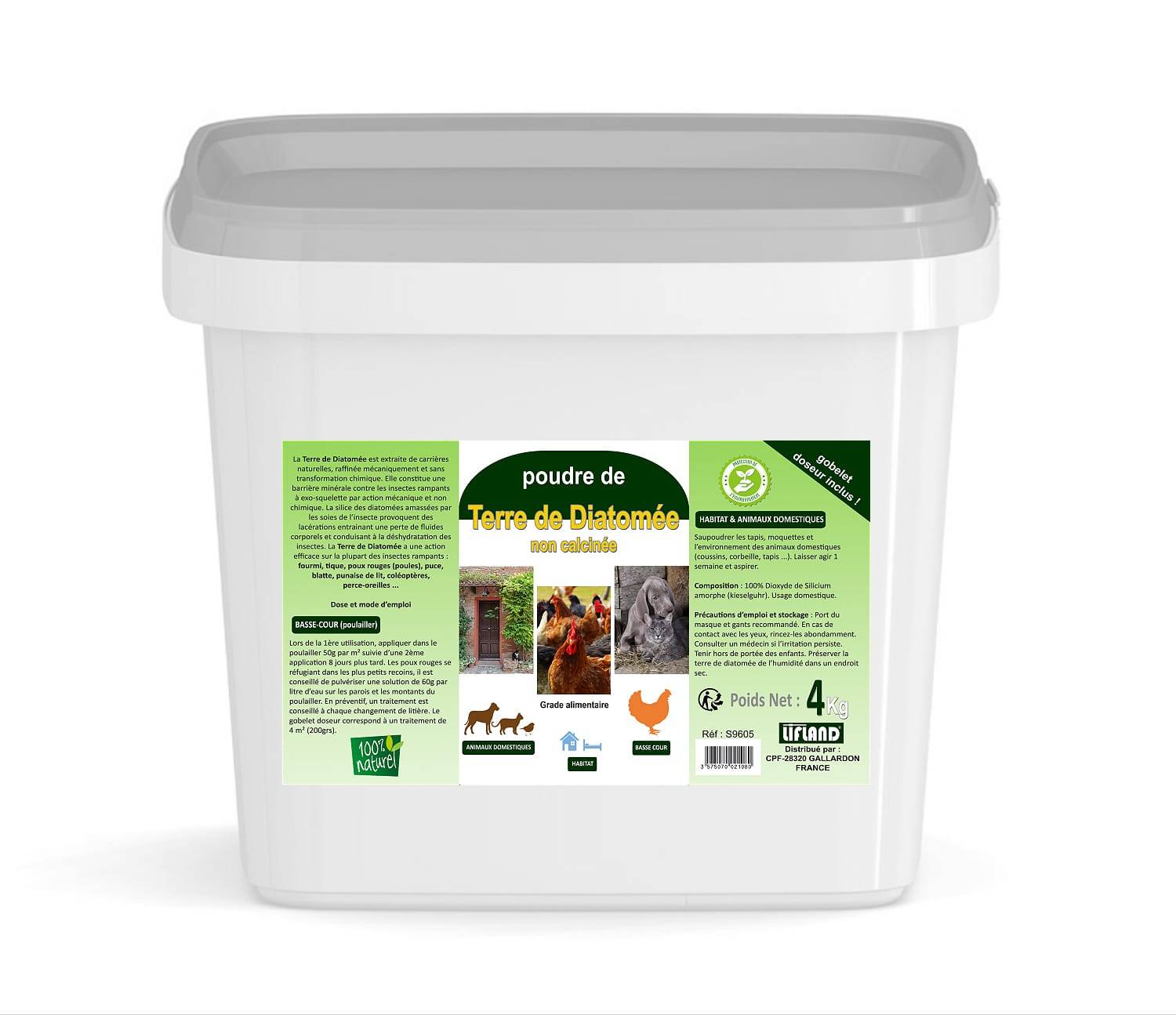 Lifland - Tierra de Diatomeas cubo de 4 kg