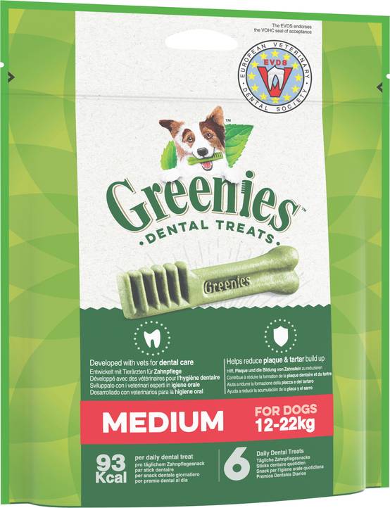 Greenies - Friandises Sticks Dentaires MEDIUM pour Chien Moyen x6 - GREENIES - Image 1