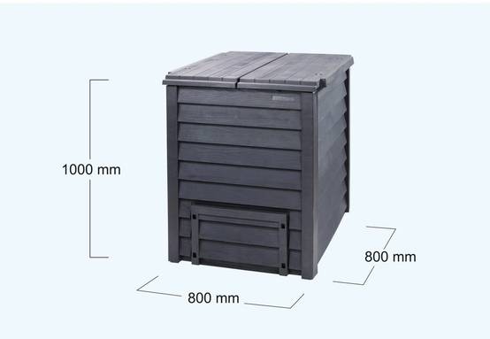 Garantia - Composteur Thermo-Wood 600 L brun anthracite L80 x l80 x H100 cm - Image 6