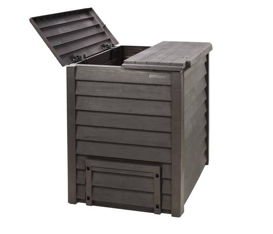 Garantia - Composteur Thermo-Wood 600 L brun anthracite L80 x l80 x H100 cm - Image 2