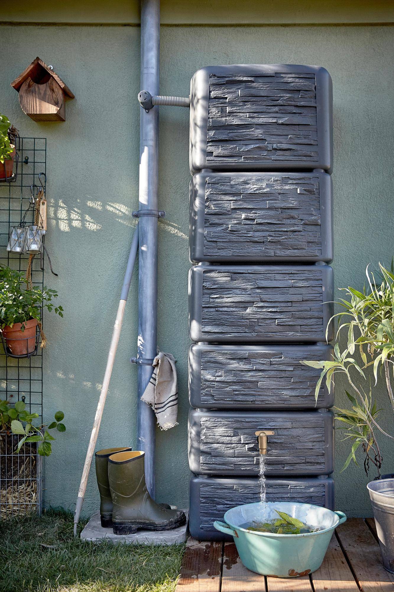 Garantia - Récupérateur d'eau de pluie 330 L mural robinet inclus - Garantia - Image 2