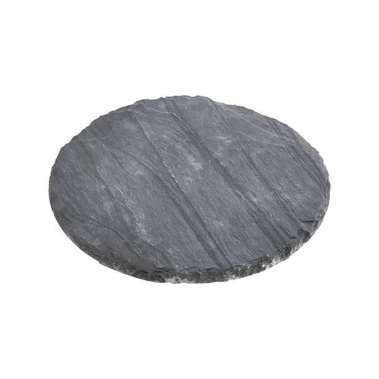 Pas japonais ardoise rond Noir Ø.40 x 1,6 / 2,2 cm - Image 1