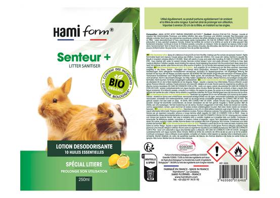 Hamiform - Spray désodorisant Senteur + bio 250 ml - Image 2