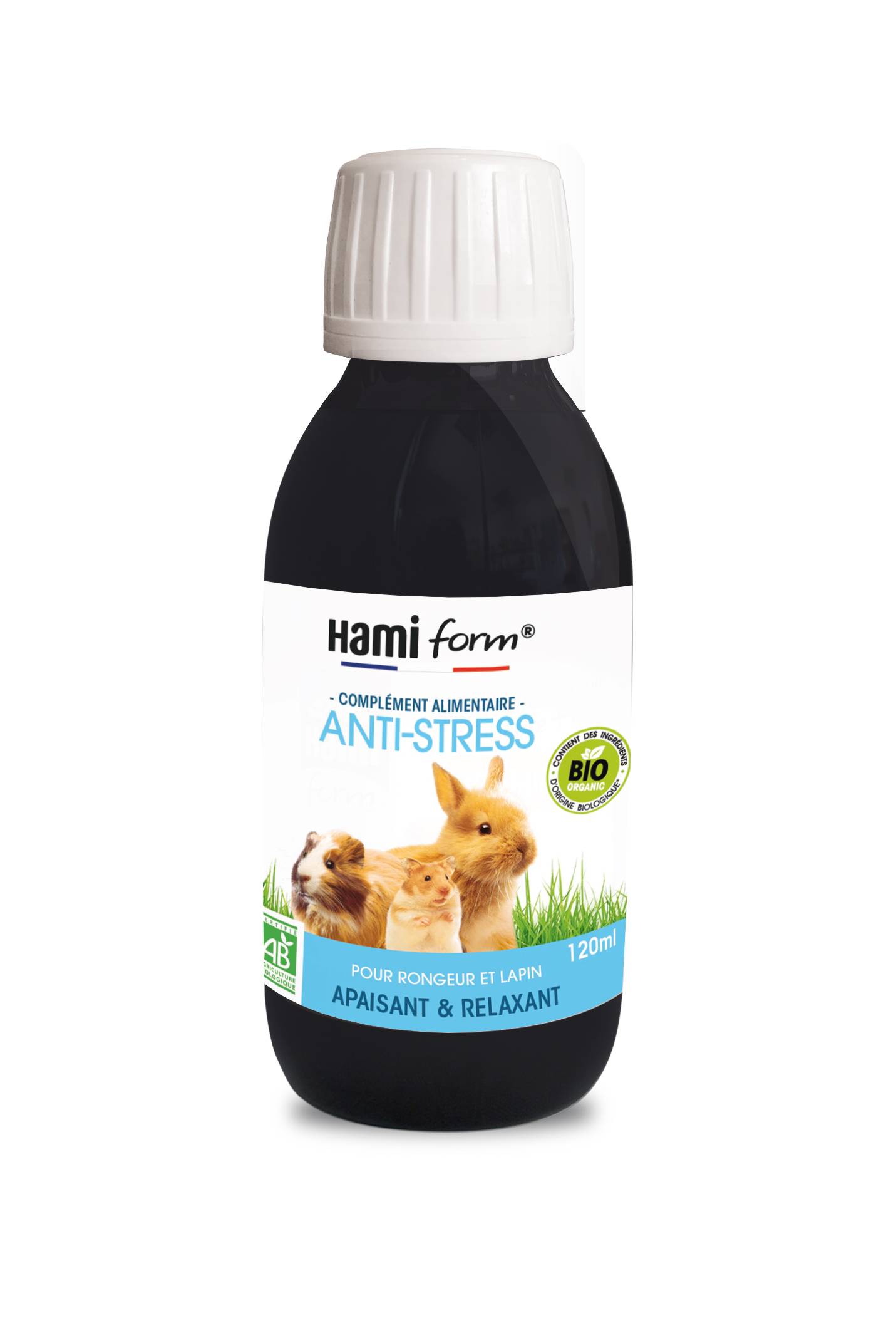 Hamiform - Complemento alimenticio Anti-estrés bio para todos los roedores 120 ml