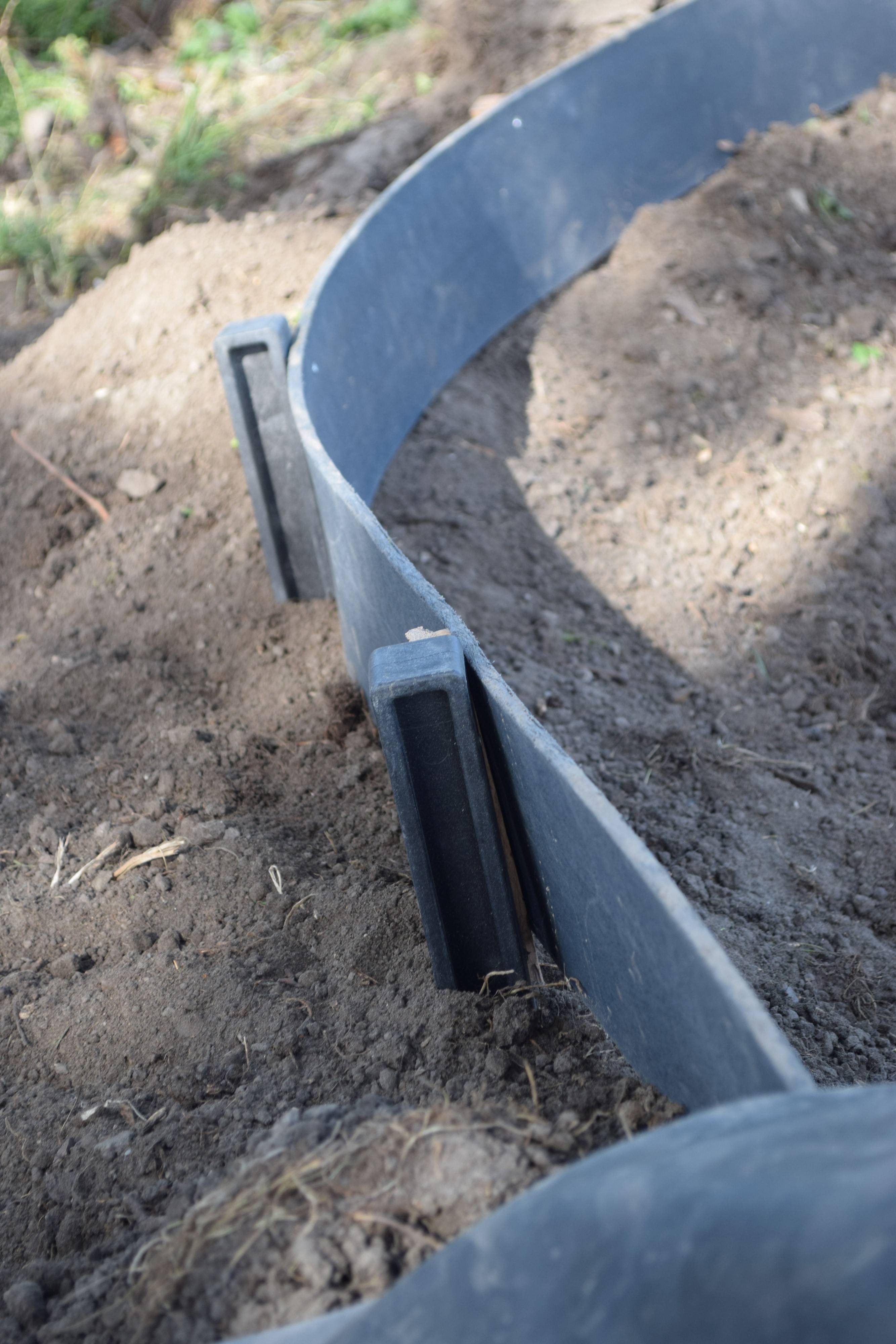 Ubbink - Bordure de Jardin et Bassin PVC Recyclé Ardoise - BORDERFIX - Imagen 4