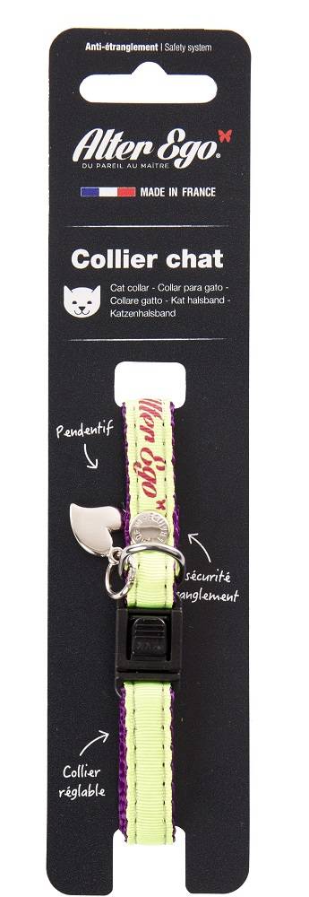 Alter Ego - Alter Ego - Collar ajustable para gato alpinista amarillo