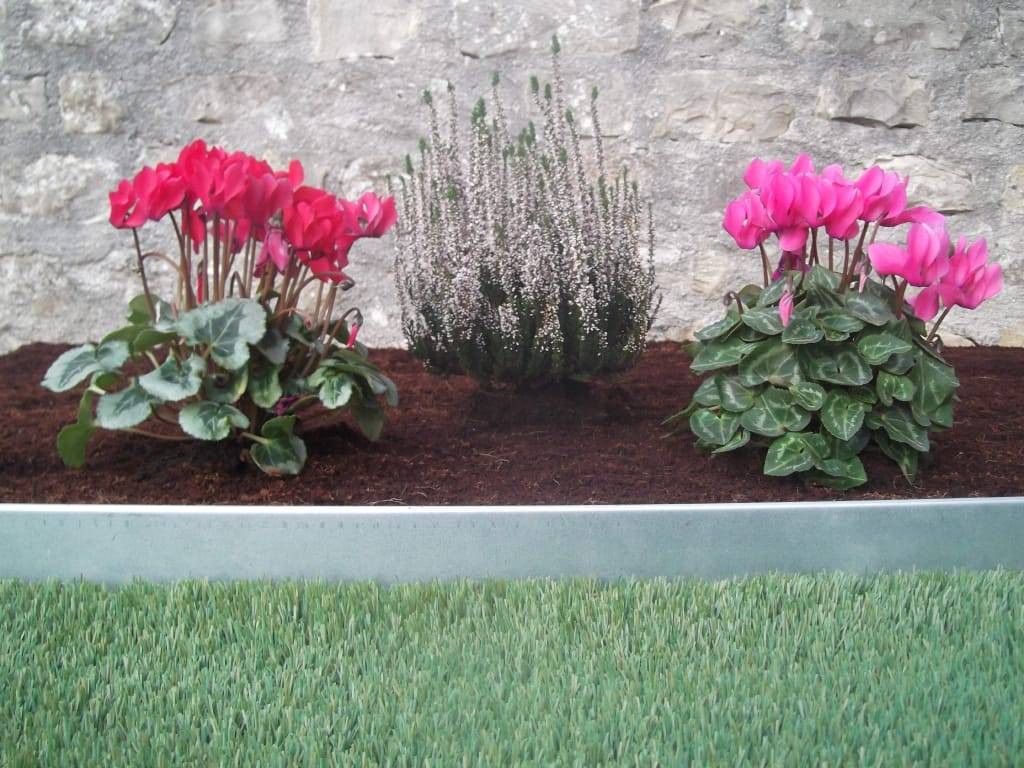 Gardenova - Bordure métallique en acier galvanisé H125 mm x L955 mm