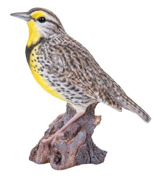 Riviera - Figurine alouette sur branche - L.18 x l.7,8 x H.18 cm