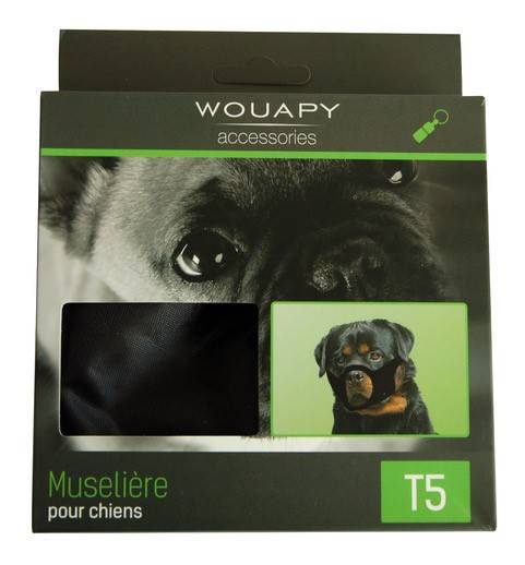 Wouapy - Bozal de nylon negro talla 5