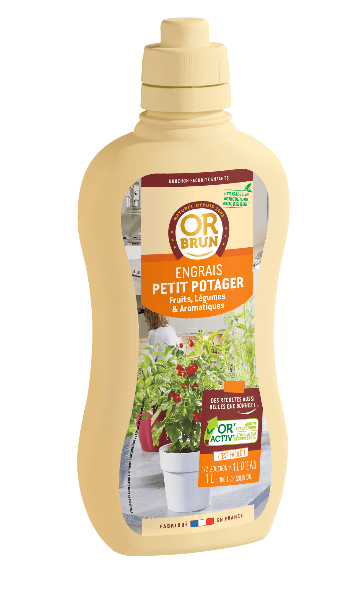 Or Brun - Engrais liquide petit potager 1 L