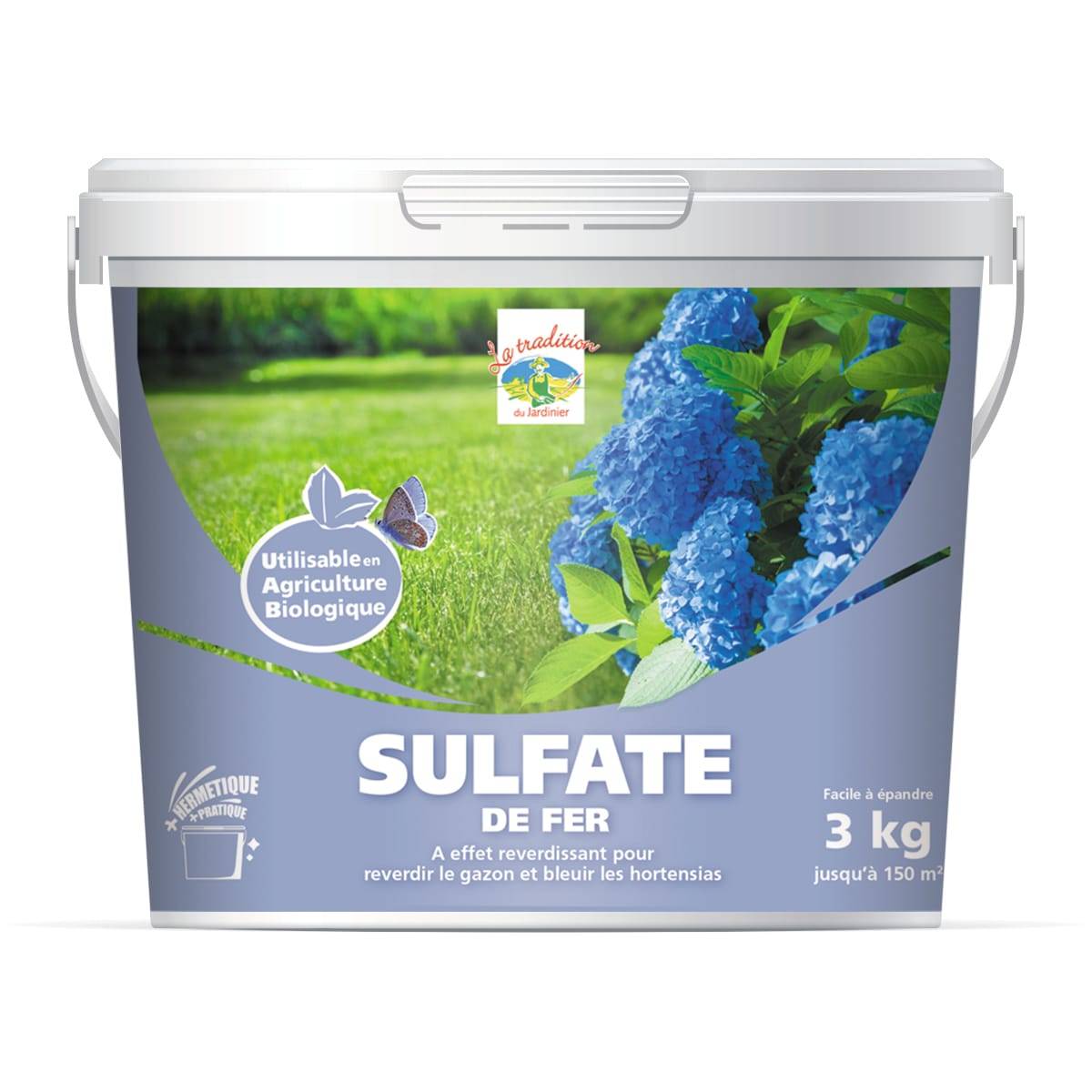 La tradition du Jardinier - Cubo de sulfato de hierro 3 kg