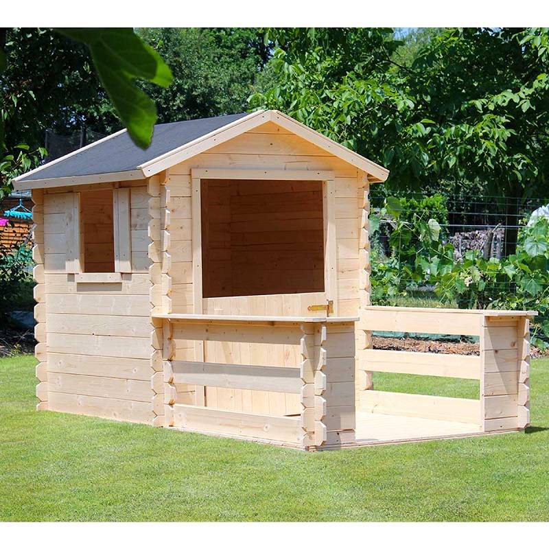 Cabaña de madera para niños Lison Terraza L.133 x An.228 x Al.140 cm - Imagen 6
