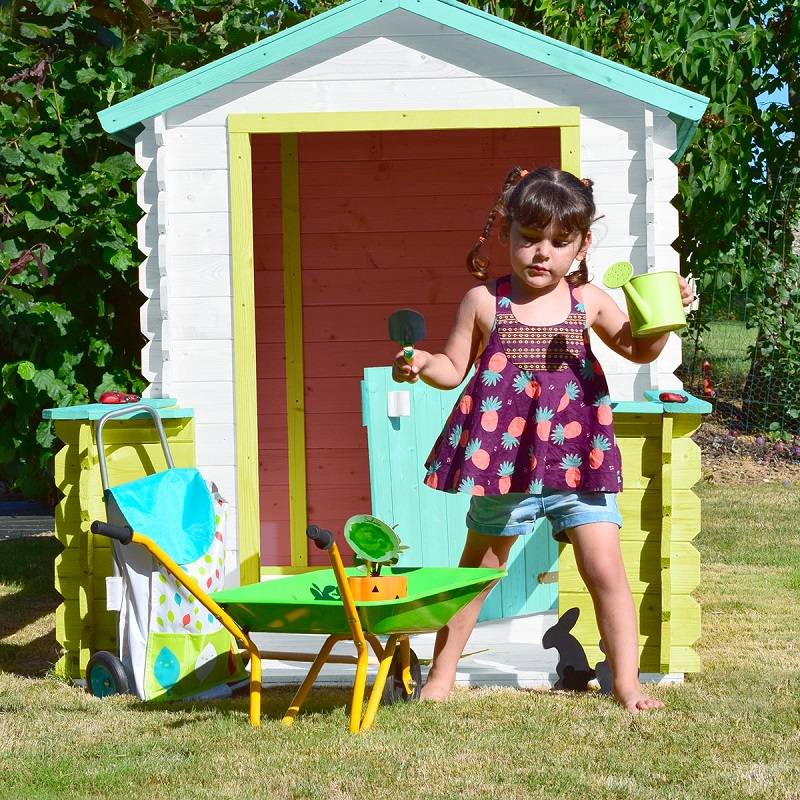 Cabaña de madera para niños Lison Terraza L.133 x An.228 x Al.140 cm - Imagen 4