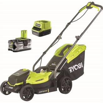 Ryobi - Ryobi - Tondeuse à batterie poussée RLM18X33B40 18V One+