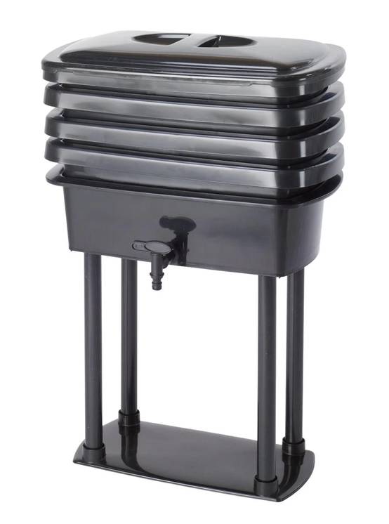 Belli - Lombricomposteur Noir 4 Bacs 32L – BELLIJARDIN - Image 1
