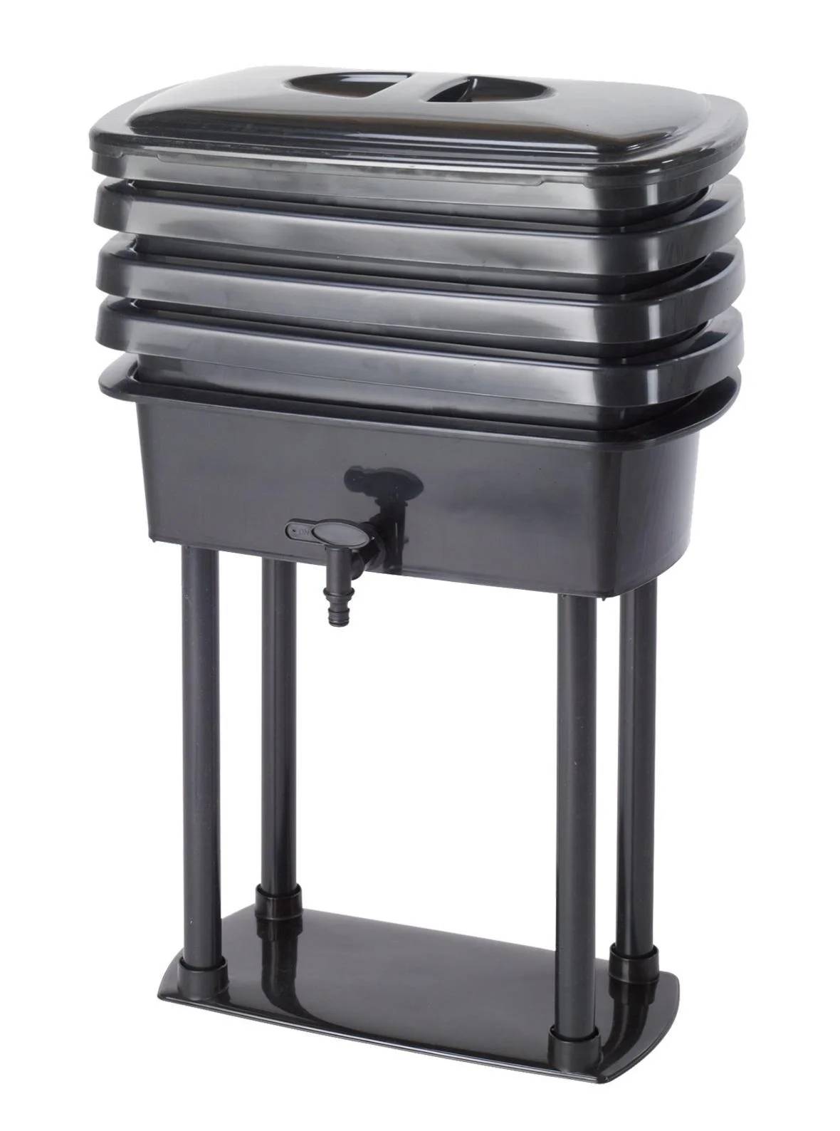 Belli - Lombricomposteur Noir 4 Bacs 32L – BELLIJARDIN - Imagen 1