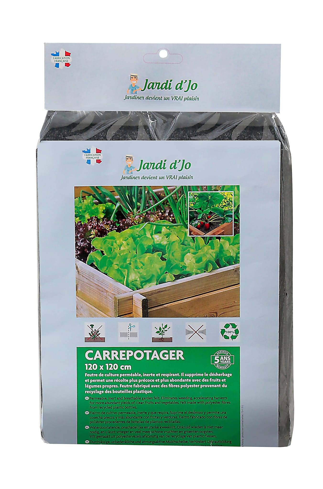 Jardi d'Jo - Feutre De Culture Carré Potager - JARDIDJO - Imagen 1