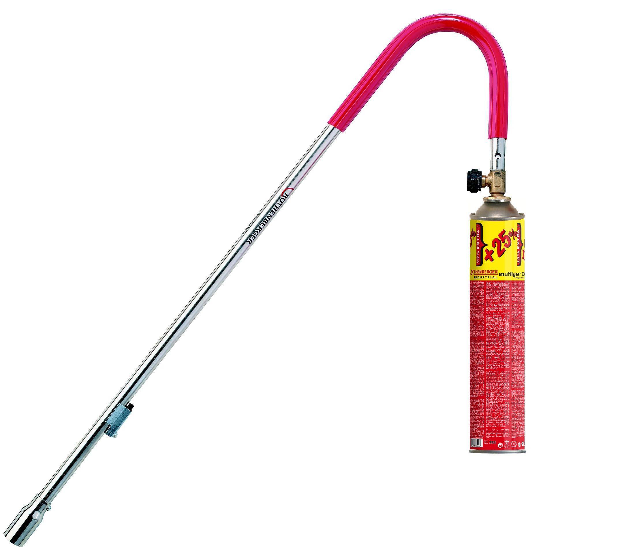 Rothenberger - Désherbeur thermique canne Brûleur Vert + gaz