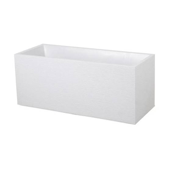 EDA Plastiques - Jardinière Graphit résine L99.5 H43 blanc - Image 10