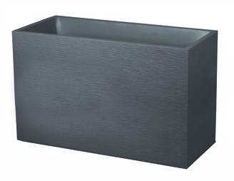 EDA Plastiques - Muret rectangulaire Graphit Gris L.99,5 x l.39,5 x H.60 cm