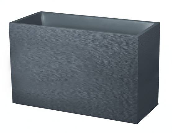 EDA Plastiques - Muret rectangulaire Graphit Gris L.99,5 x l.39,5 x H.60 cm - Image 1