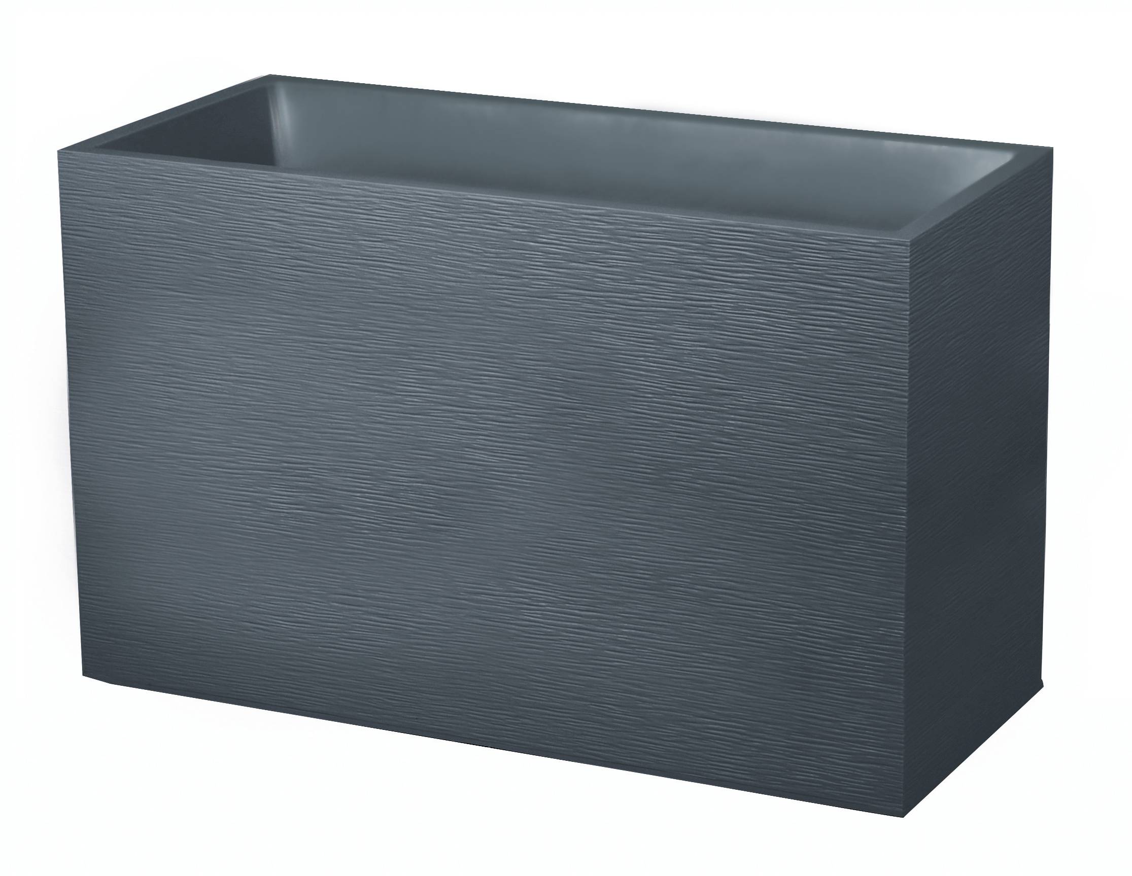 EDA Plastiques - Muret rectangulaire Graphit Gris L.99,5 x l.39,5 x H.60 cm - Image 1