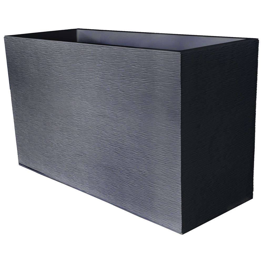EDA Plastiques - Muret rectangulaire Graphit Gris L.99,5 x l.39,5 x H.60 cm - Image 4
