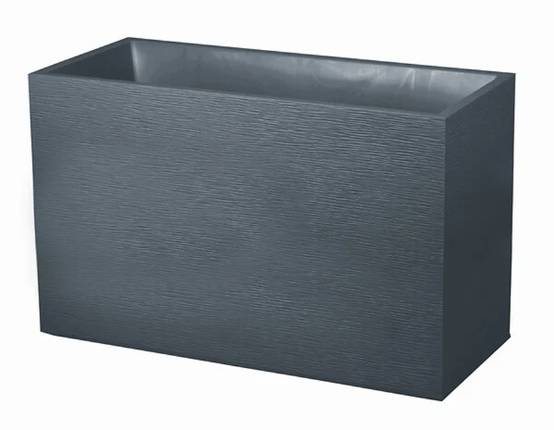 EDA Plastiques - Muret rectangulaire Graphit Gris L.99,5 x l.39,5 x H.60 cm - Image 3