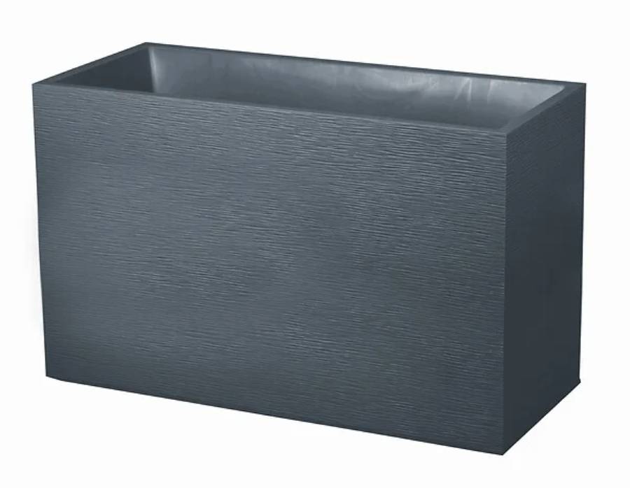 EDA Plastiques - Muret rectangulaire Graphit Gris L.99,5 x l.39,5 x H.60 cm - Image 3