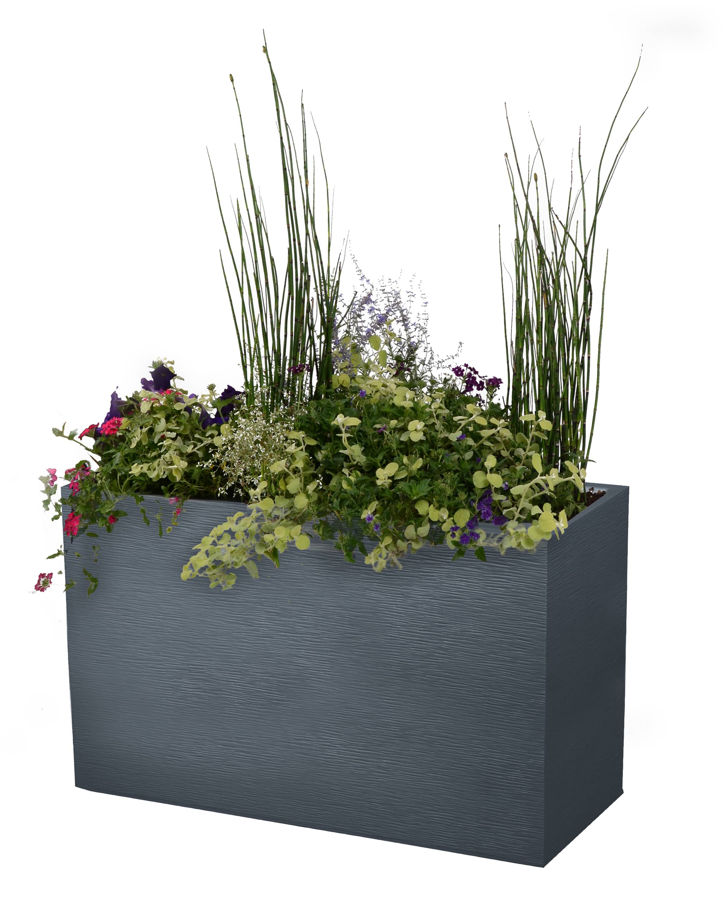 EDA Plastiques - EDA - Muret Graphit Loft plastique anthracite - L.78,5 x H.60 cm - Image 4