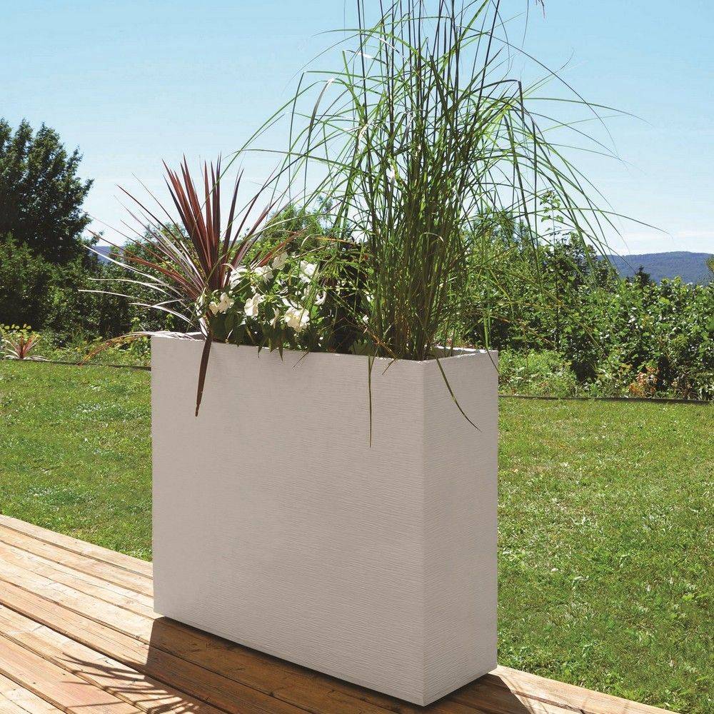EDA Plastiques - Muret-jardinière Graphit blanc cérusé - EDA - Image 4