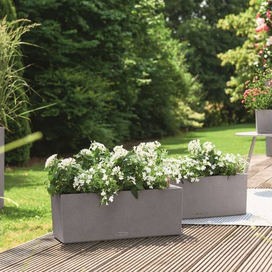 Jardinière Lechuza L50 H19 cm gris pierre - Image 8