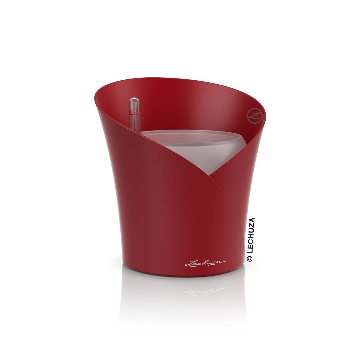 Lechuza - Lechuza - Orchidea kit complet rouge mat L.18 x l.18 x H.20 cm - Imagen 3