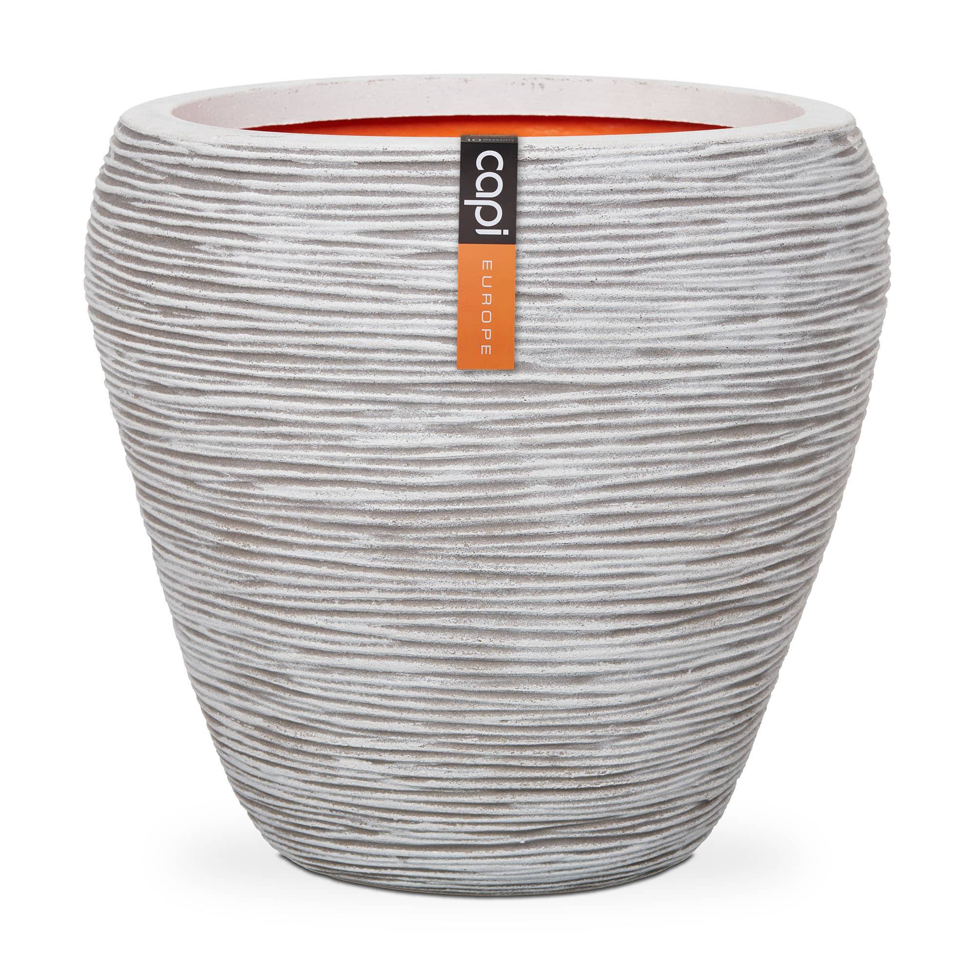 Capi - Capi - Vase évasé rond Rib ivoire L.42 x l.42 x H.38 cm